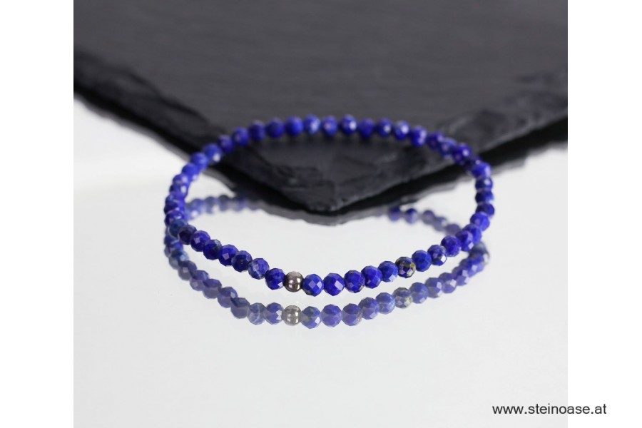 Armband Lapis Lazuli facettiert 4mm